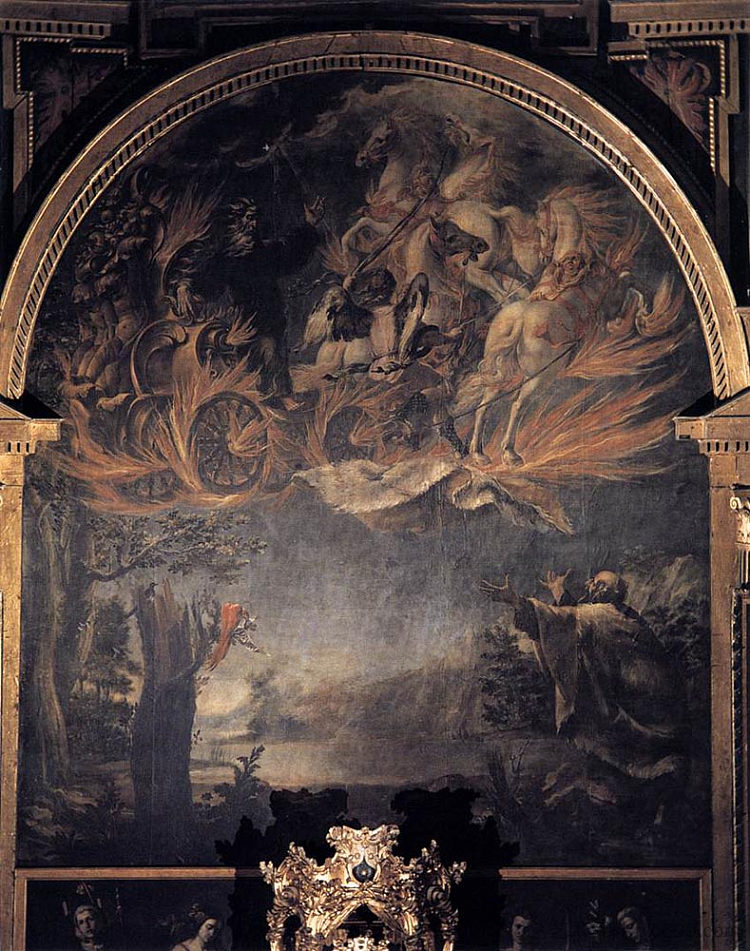 以利亚升天 Ascension of Elijah (1658; Spain  )，朱安·德·瓦尔德斯·里尔