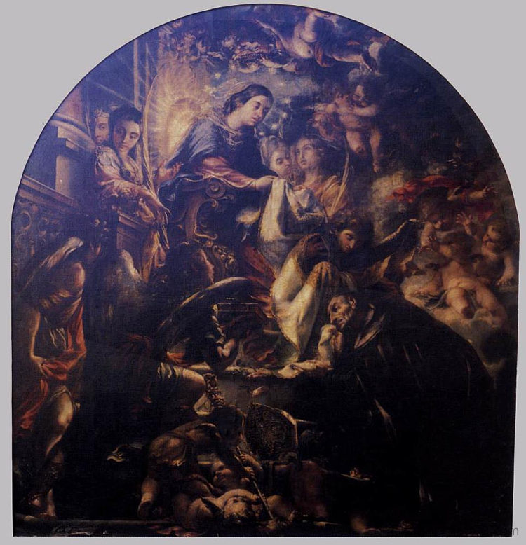 圣伊尔德丰苏斯的奇迹 Miracle of St. Ildefonsus (1661; Spain  )，朱安·德·瓦尔德斯·里尔