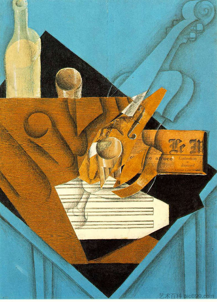 音乐家的桌子 Musician's table (1914)，胡安·格里斯