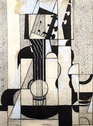 静物与吉他 Still Life with Guitar (1912 – 1913)，胡安·格里斯