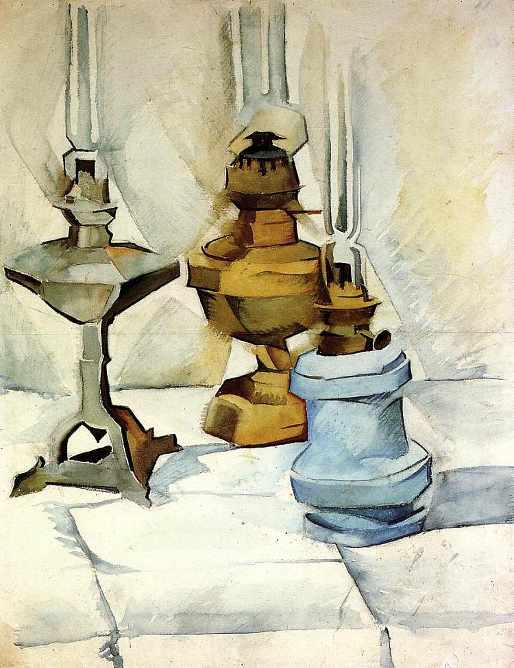 三盏灯 Three Lamps (1910 - 1911)，胡安·格里斯
