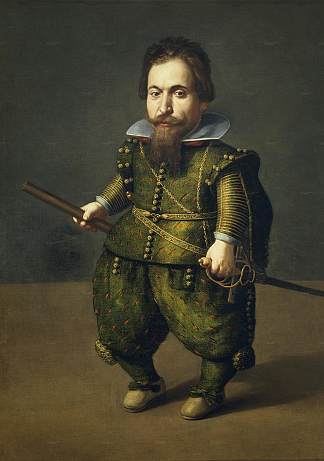 矮人的肖像 Retrato De Enano (c.1626)，胡安·范德哈门