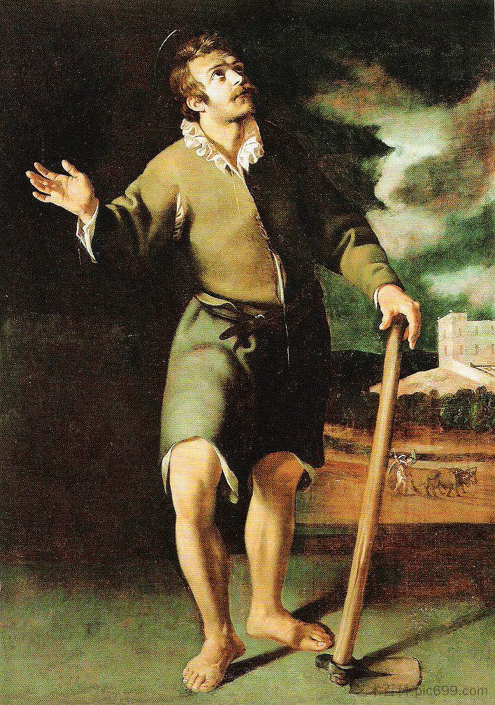 圣伊西多尔拉布拉多 Saint Isidore 'labrador (c.1622)，胡安·范德哈门