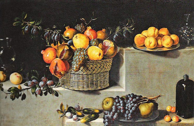 水果和玻璃器皿静物 Stillleben Mit Früchten Und Glaswaren，胡安·范德哈门