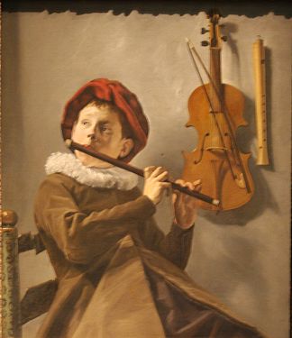 吹笛子的男孩 Boy Playing the Flute (1660)，朱迪丝·雷斯特