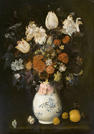 花瓶里的花 Flowers in a vase (1654)，朱迪丝·雷斯特