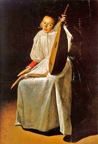 带琵琶的女孩 Girl with a Lute (1631)，朱迪丝·雷斯特