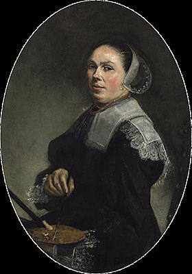 自画像 Self portrait (c.1653),朱迪丝·雷斯特