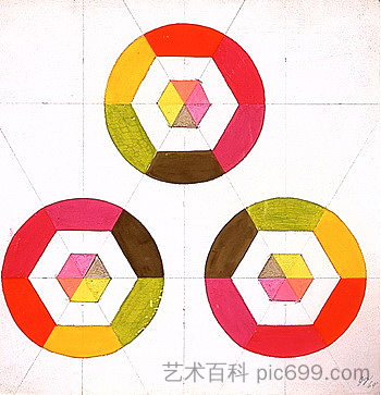 光学形状 #3 Optical Shapes #3 (1969)，朱迪·芝加哥