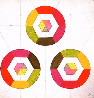 光学形状 #3 Optical Shapes #3 (1969)，朱迪·芝加哥