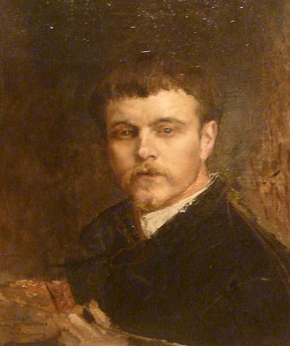 自画像 Self-portrait (c.1880)，巴斯蒂昂·勒帕热