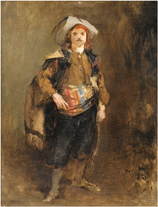 埃米尔打扮成西拉诺 Emile Dressed As Cyrano (1883)，巴斯蒂昂·勒帕热