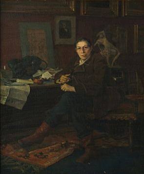 阿尔伯特·沃尔夫在他的书房里 Albert Wolff in His Study (1881)，巴斯蒂昂·勒帕热