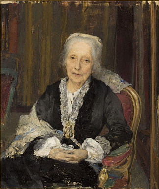 朱丽叶·德鲁埃的肖像 Portrait De Juliette Drouet (1883)，巴斯蒂昂·勒帕热