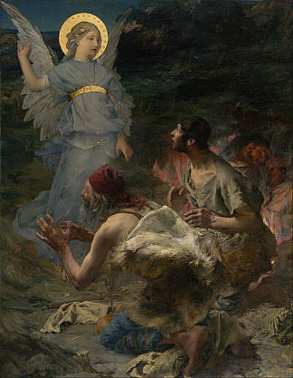 牧羊人的天使报喜 The Annunciation to the Shepherds (1875)，巴斯蒂昂·勒帕热