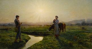 早晨 The morning (1883)，朱利叶斯·布雷顿