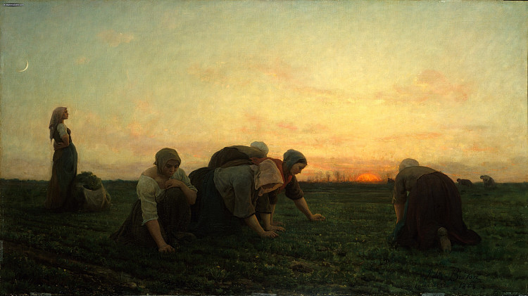 除草者 The Weeders (1860)，朱利叶斯·布雷顿