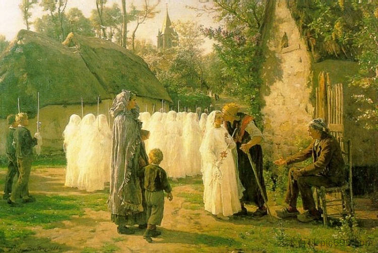 传播者 The Communicants (1884)，朱利叶斯·布雷顿