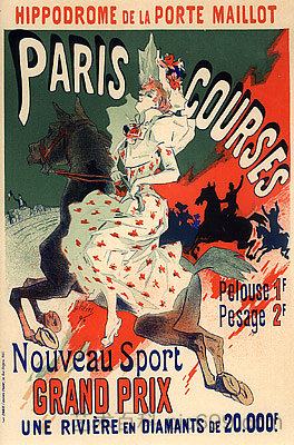 马约门竞技场，巴黎课程 Hippodrome de la Porte Maillot, Paris Courses (1900)，朱尔斯·谢雷特