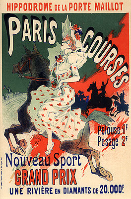 马约门竞技场，巴黎课程 Hippodrome de la Porte Maillot, Paris Courses (1900)，朱尔斯·谢雷特