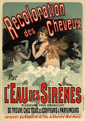 美人鱼水重新染发 Recoloration des Cheveux par l'Eau des Sirènes (1900)，朱尔斯·谢雷特