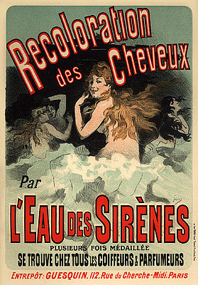 美人鱼水重新染发 Recoloration des Cheveux par l’Eau des Sirènes (1900)，朱尔斯·谢雷特