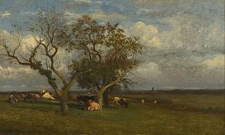 与奶牛的风景 Landscape with Cows，朱班·杜雷