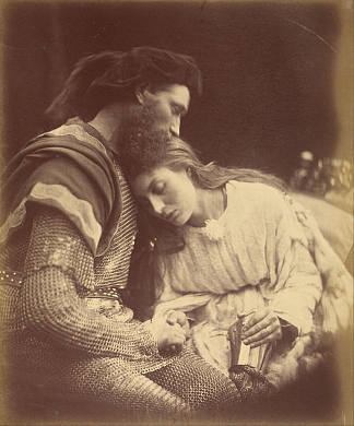 兰斯洛特爵士和吉妮薇尔王后的离别 Parting of Sir Lancelot and Queen Guinevere (1874)，玛格丽特·卡梅隆