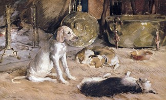 炉边之梦 Fireside Dreams (1887)，朱利安·奥尔登·威尔