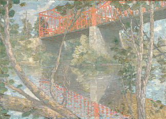 红桥 The Red Bridge (1895)，朱利安·奥尔登·威尔