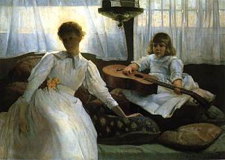 空闲时间 Idle Hours (1888)，朱利安·奥尔登·威尔