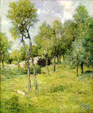 仲夏景观 Midsummer Landscape (1914)，朱利安·奥尔登·威尔