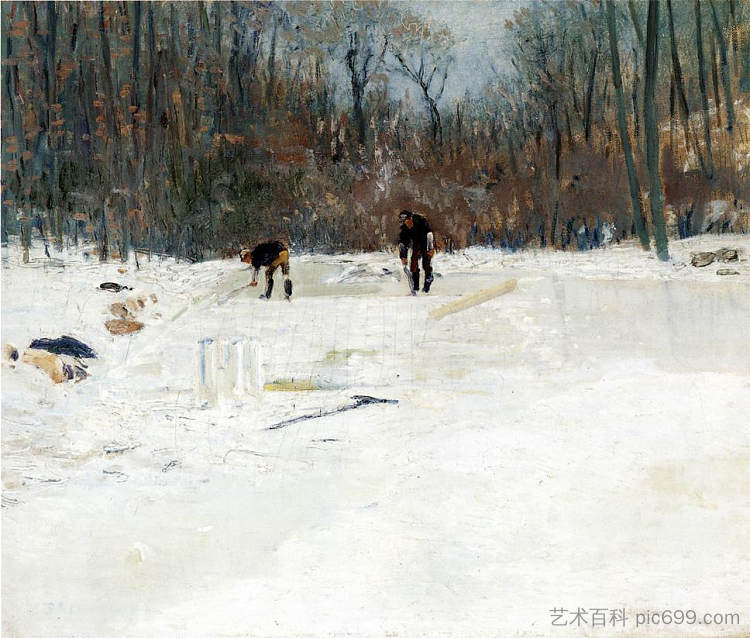 切冰机 The Ice Cutters (1895)，朱利安·奥尔登·威尔