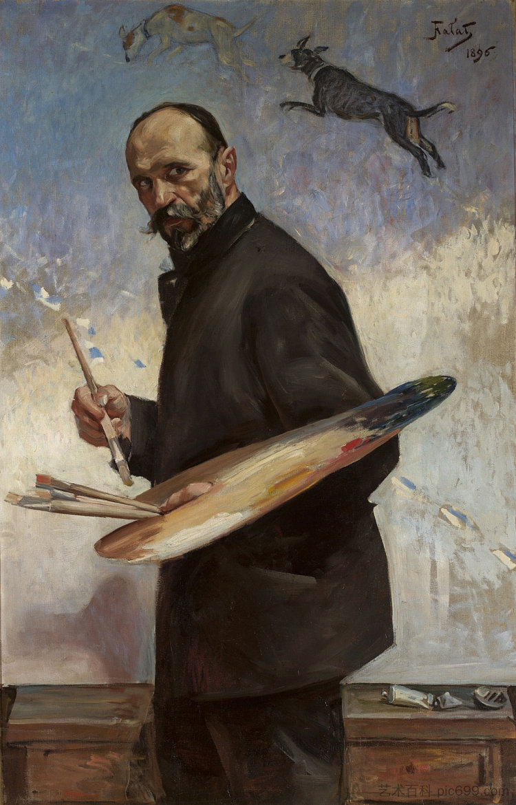 自画像 Self-Portrait (1896)，朱利安法瓦特