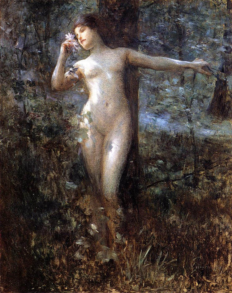 森林中的裸体 Nude in the Forest，朱利叶斯·勒布朗·斯图尔特