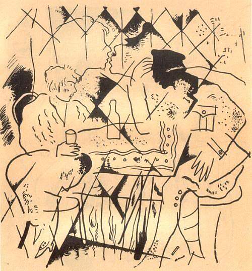 亚历山大·布洛克的诗《十二人》插图 Illustration to Aleksander Blok's poem 'The Twelve' (1918)，尤里·安年科夫