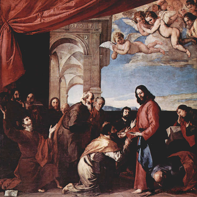 使徒共融 Communion of the Apostles (1651; Naples,Italy  )，胡塞佩·德·里贝拉