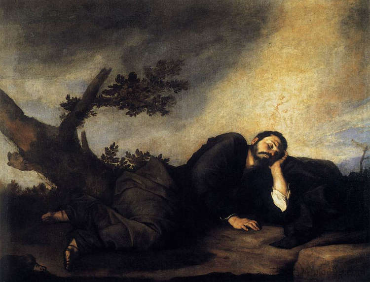 雅各布的梦 Jacob's Dream (1639; Naples,Italy  )，胡塞佩·德·里贝拉