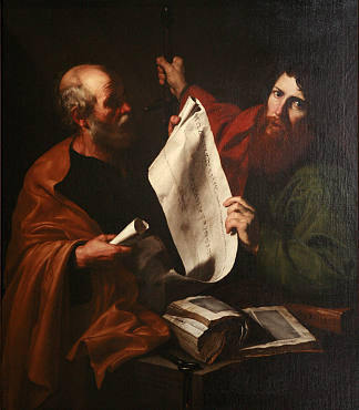 圣彼得和圣保罗 Saint Peter and Saint Paul (c.1616; Naples,Italy                     )，胡塞佩·德·里贝拉