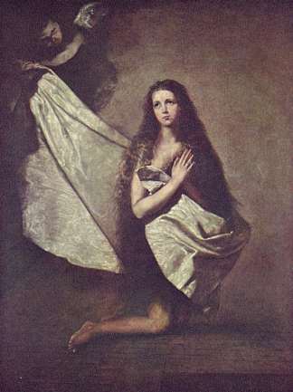 监狱中的圣艾格尼丝 St. Agnes in Prison (1641; Naples,Italy                     )，胡塞佩·德·里贝拉