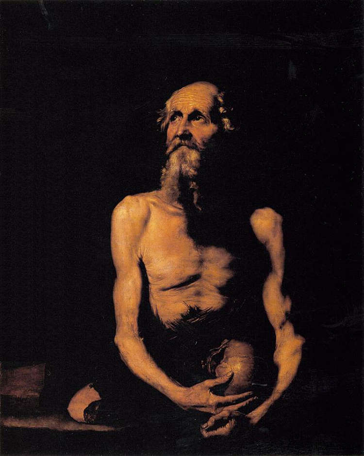 隐士圣保罗 St. Paul the Hermit (1647; Naples,Italy  )，胡塞佩·德·里贝拉