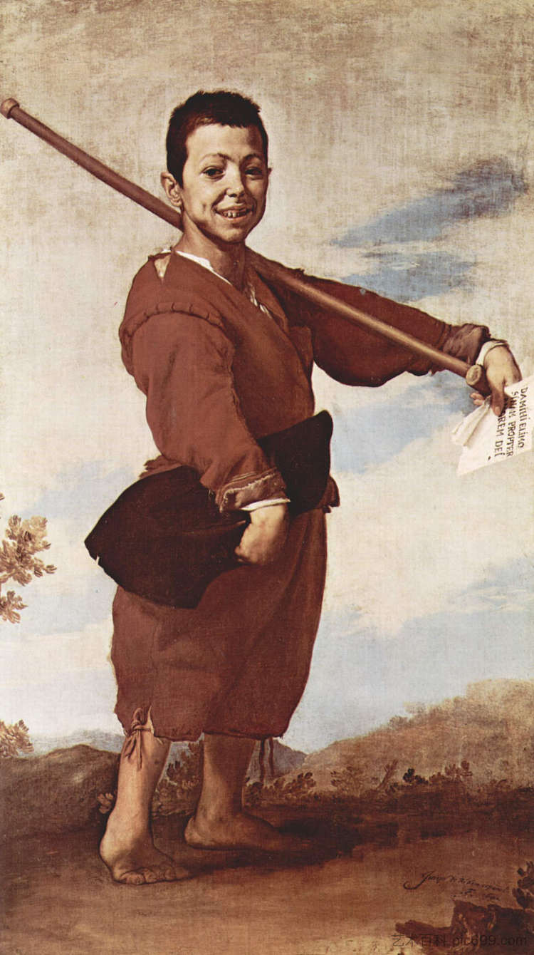 马蹄内翻足男孩 The Clubfooted boy (1642; Naples,Italy ),胡塞佩·德·里贝拉