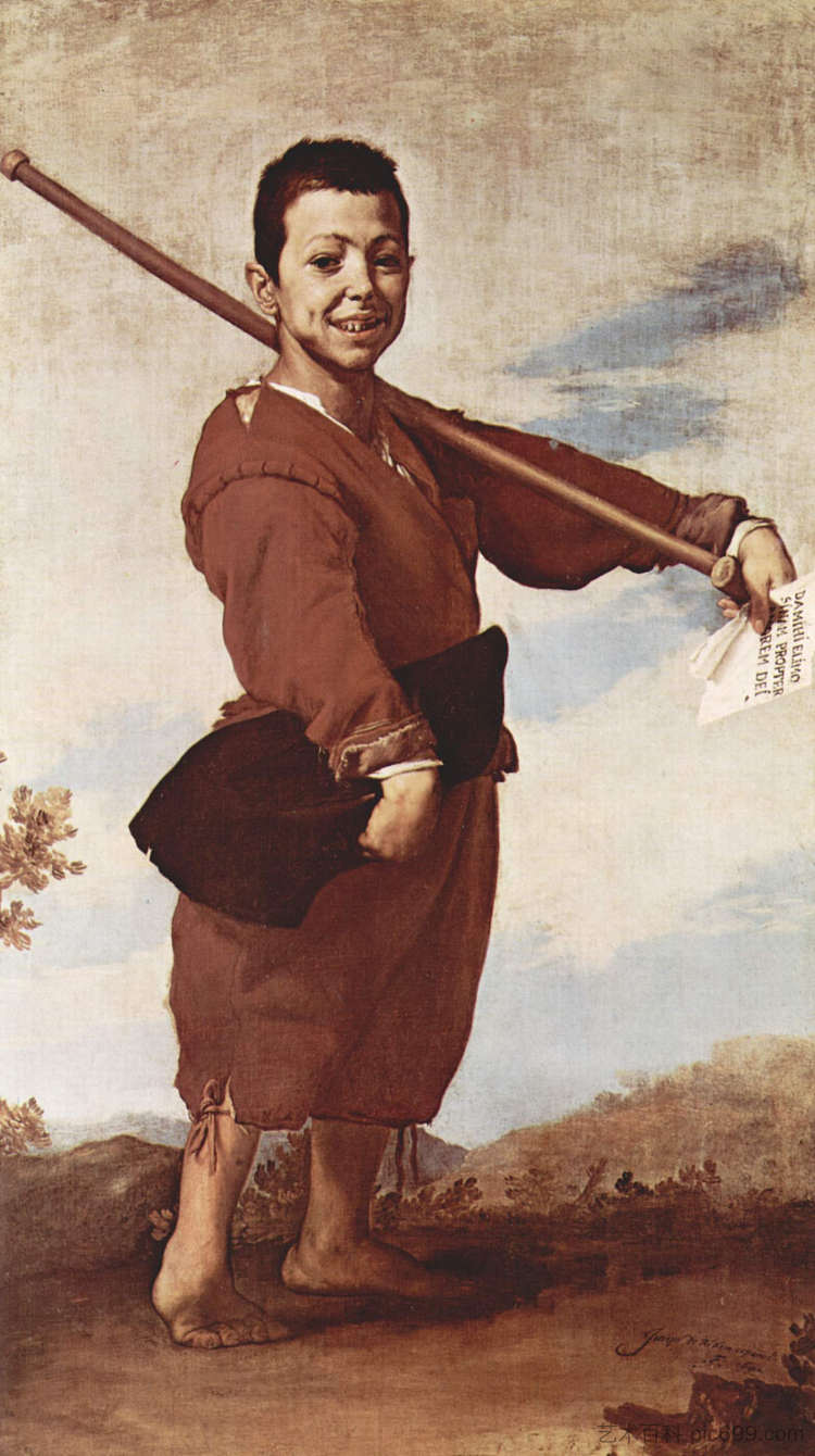 马蹄内翻足男孩 The Clubfooted boy (1642; Naples,Italy  )，胡塞佩·德·里贝拉