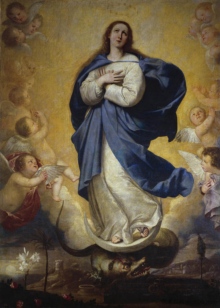 完美无暇 The Immaculate (1630; Naples,Italy  )，胡塞佩·德·里贝拉