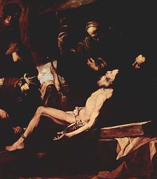 圣安德鲁殉难 The Martyrdom of St. Andrew (1628; Naples,Italy                     )，胡塞佩·德·里贝拉