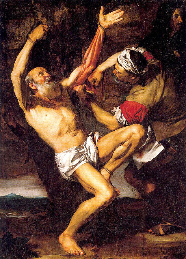 圣巴塞洛缪的殉难 The Martyrdom of St. Bartholomew (1618 - 1619; Naples,Italy  )，胡塞佩·德·里贝拉