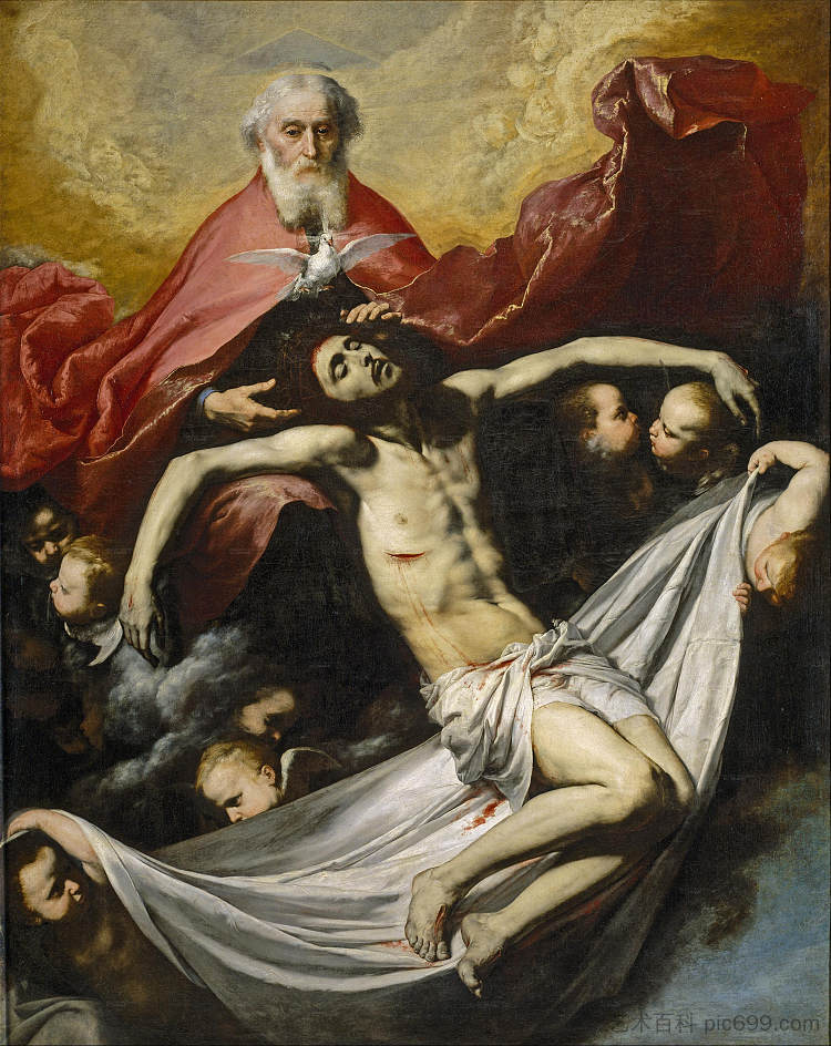 圣三位一体 The Holy Trinity (c.1635; Naples,Italy  )，胡塞佩·德·里贝拉