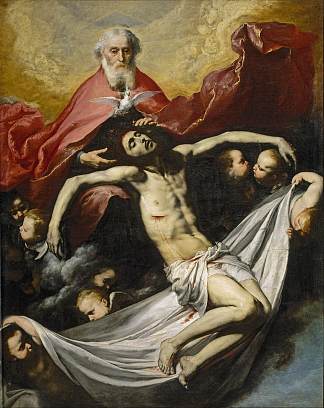 圣三位一体 The Holy Trinity (c.1635; Naples,Italy                     )，胡塞佩·德·里贝拉
