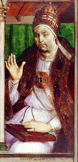 教皇西克斯图斯四世 Pope Sixtus IV (c.1476)，尤斯图斯·范根特