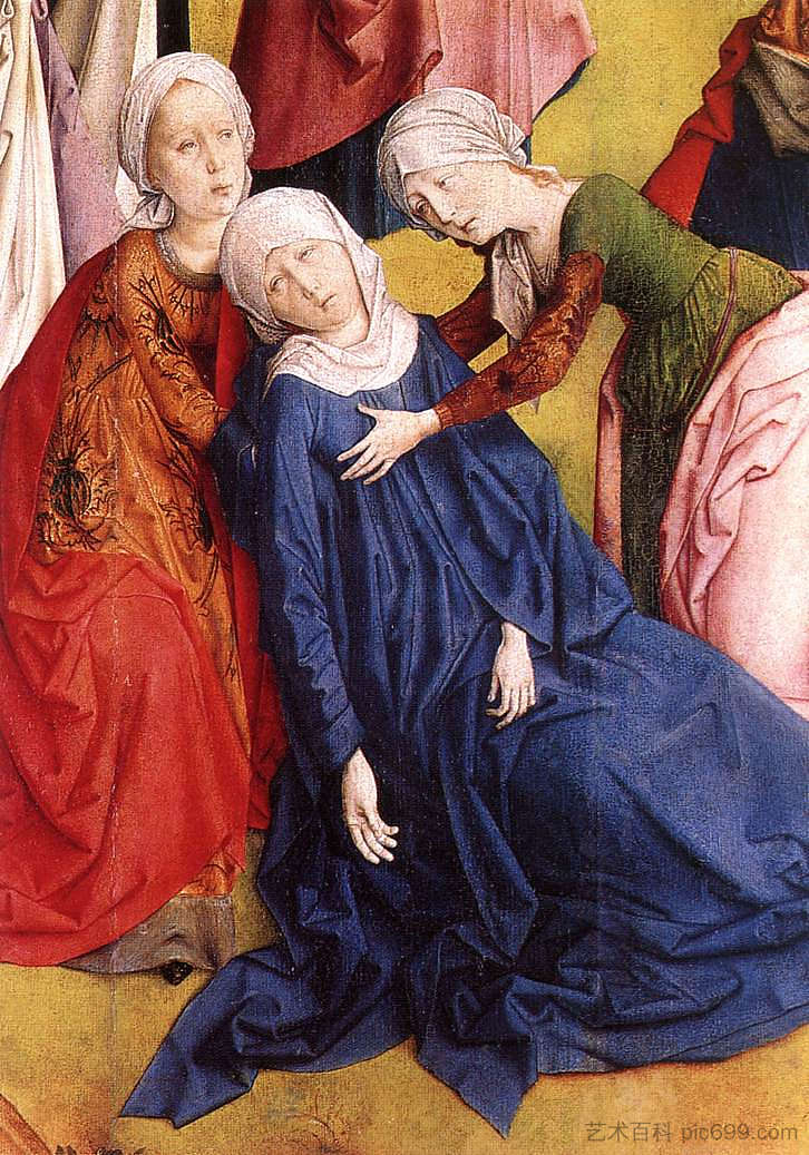 髑髅地三联画（局部） Calvary Triptych (detail) (1465 - 1468)，尤斯图斯·范根特